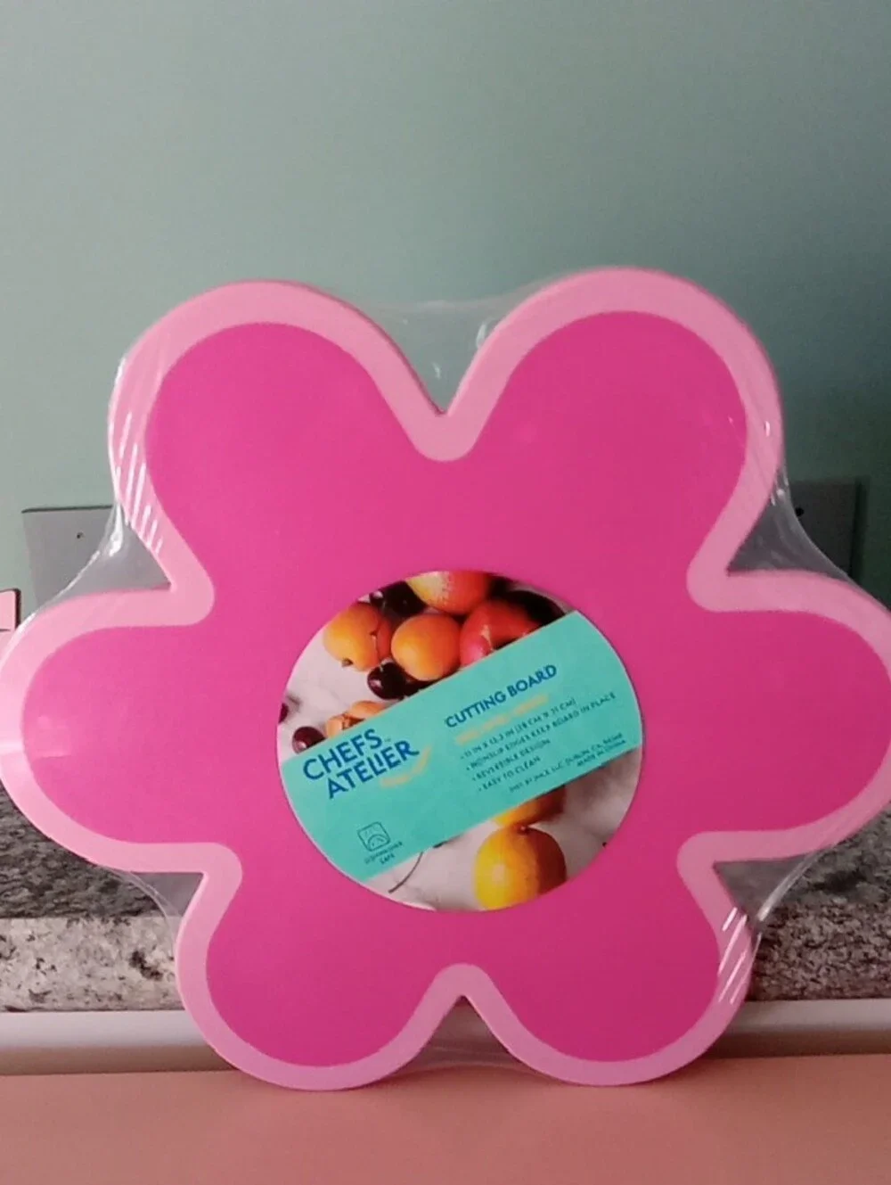 Pink Flower Cutting Board
